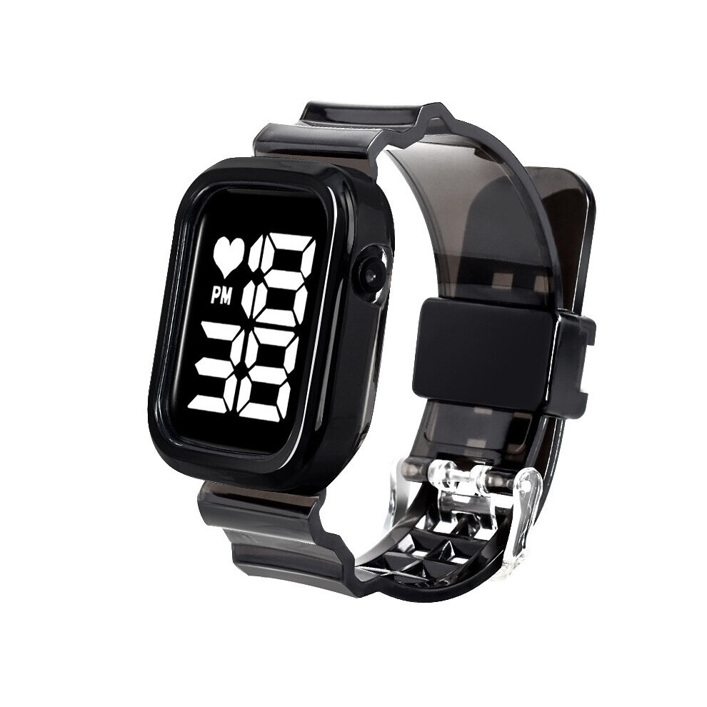 Led Digital Watch Transparent Wristband Men Watch Ultra Light Women Bracelet Clock Sports Men Electronic Watches-image-OPC-PBTBBH8-NEW