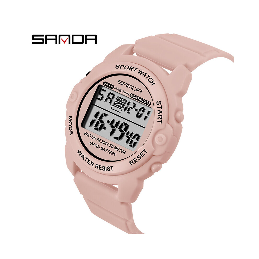 SANDA Sports Women Watches Casual Waterproof LED Digital Watch Female Wristwatches For Women Clock Relogio Feminino 6003-image-OPC-PBTBBXK-NEW