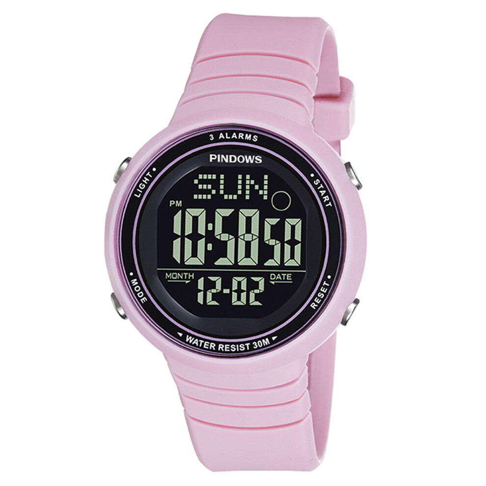 Women Digital Watches Ms Countdown Alarm Calendar Sport Wrist Watch 3Bar Waterproof Boy Girl Electronic Clock-image-OPC-PBTBC8W-NEW