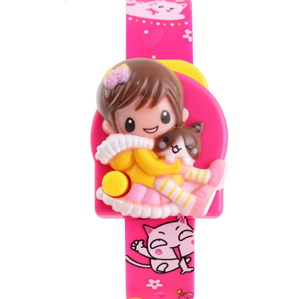 Creative Children's Electronic Watch Girl Fun Primary School Students Led Digital Clock Gift for Kids-image-OPC-PBTBDTC-NEW