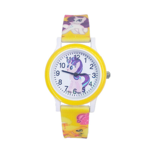 3d Cartoon Pony Watch Children Watches Clock Quartz Unicorn Watch For