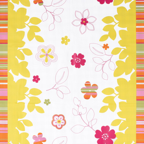 (Flower) Large Wipeable Clean PVC Vinyl Tablecloth Cover 1