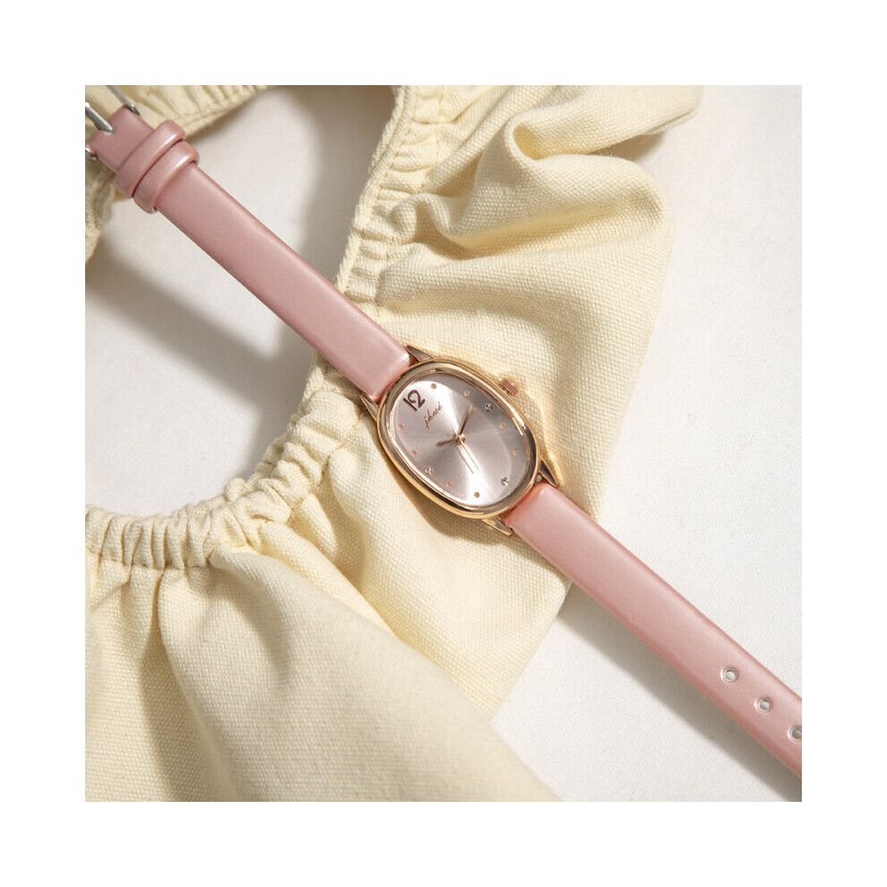 Oval Watch For Women Ladies Wristwatch Rhinestone Female Watches Quartz Leather Clock Gift montre femme-image-OPC-PBTBGFD-NEW