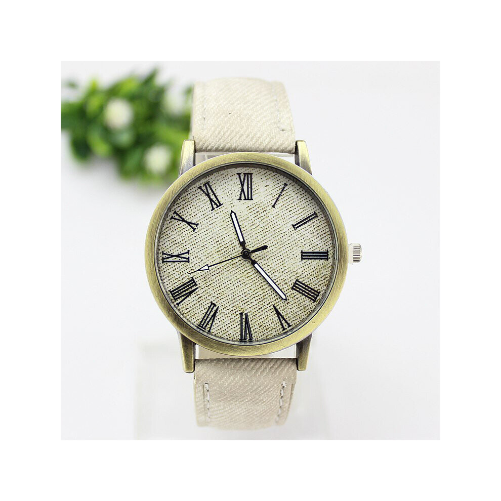 Men Casual Quartz Watch Women Jean Fabric Leather Strap Dress Watches Relogio Feminino Ladies Wristwatch Hot Clock-image-OPC-PBTBGMY-NEW