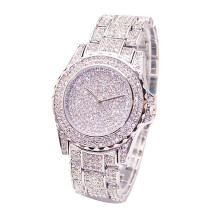 Hot Women's Rhinestone Round Quartz Watch - Sparkling Sport Bracelet in Silver, Gold or Rose Gold - Ideal Student Gift
