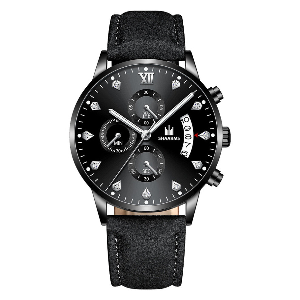 Whatches for Men Wrist Watch Watch Men Sports Men's Watch Men's Leather Business Watch Calendar Quartz Watch Relojes