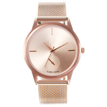 Top Minimalist Women's Thin Watches Women Business Stainless Steel Mesh Belt Quartz Watch