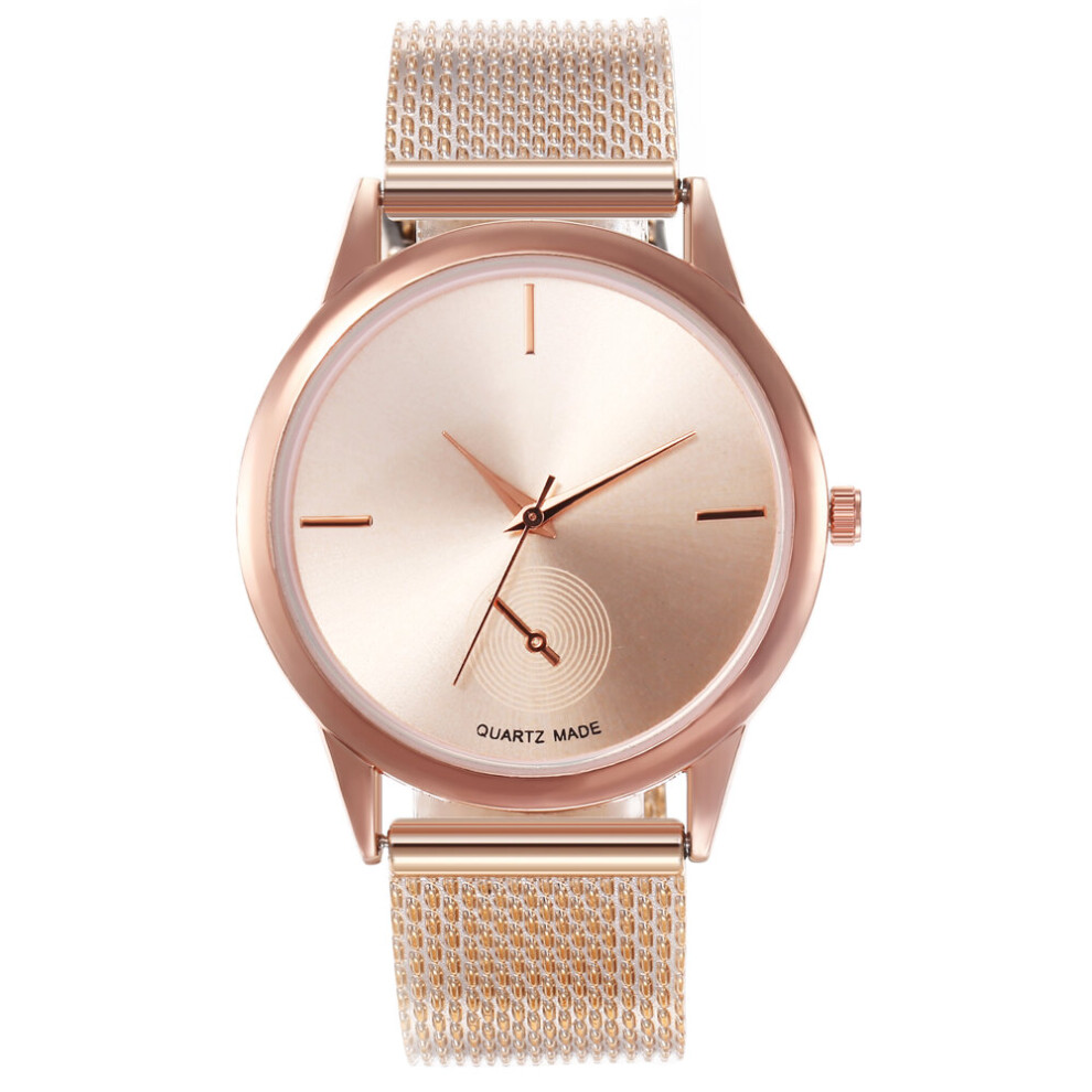 Top Minimalist Women's Thin Watches Women Business Stainless Steel Mesh Belt Quartz Watch