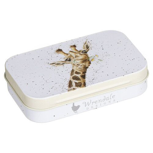 Wrendale Cute Giraffe | 9cm Wrendale Lidded Tin | Cracker Filler | Mini Gift