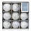 60mm White Christmas Baubles | 9 Assorted | Shatterproof Tree Decorations 1
