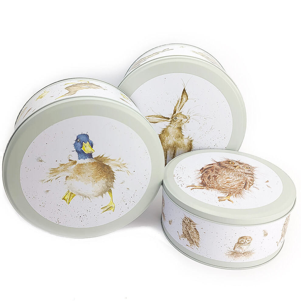 Wrendale Designs Tinware Nesting Cake Storage Tins Set Of 3 | Kitchen Gifts