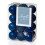 30mm Midnight Blue Christmas Baubles | 24 Assorted | Shatterproof Tree Decorations 1