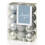 30mm Silver Christmas Baubles | 24 Assorted | Shatterproof Tree Decorations 1