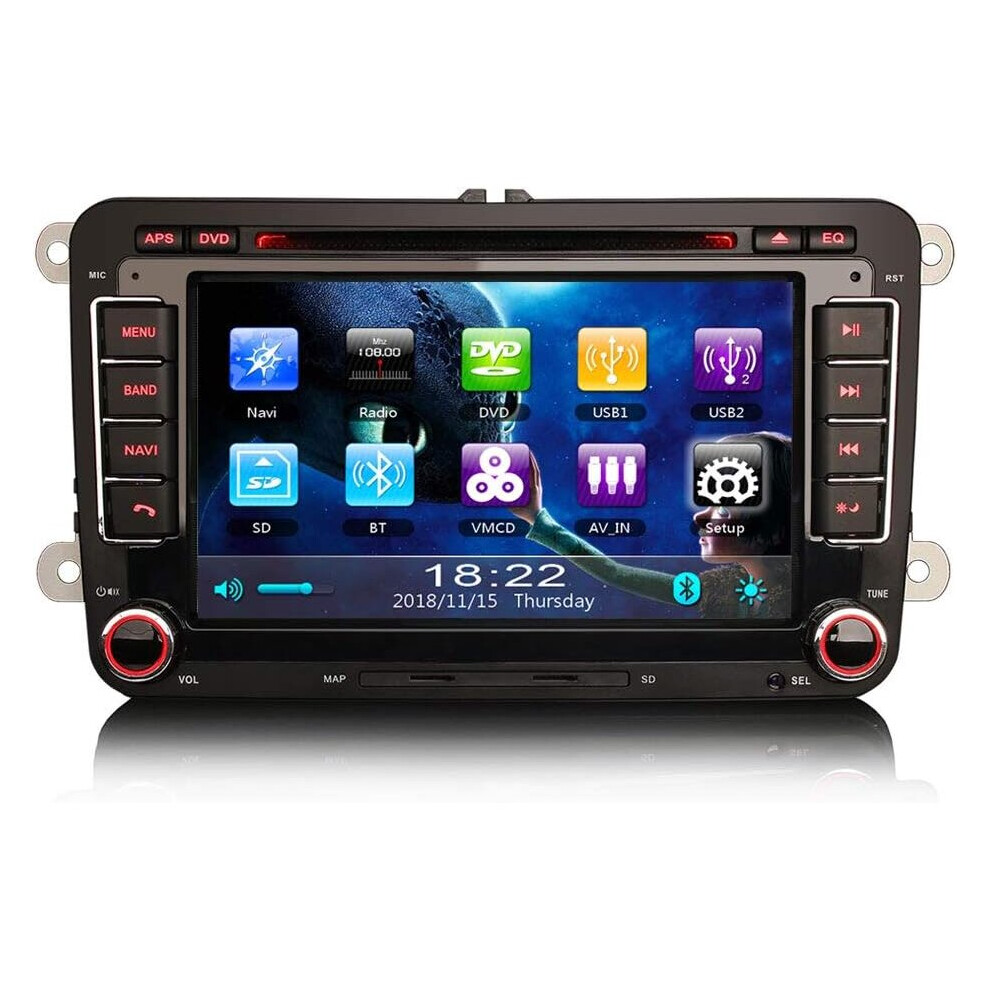 GPS Satnav BT Car Stereo For VW Passat Golf 5/6 Tiguan Polo Caddy EOS Seat Skoda