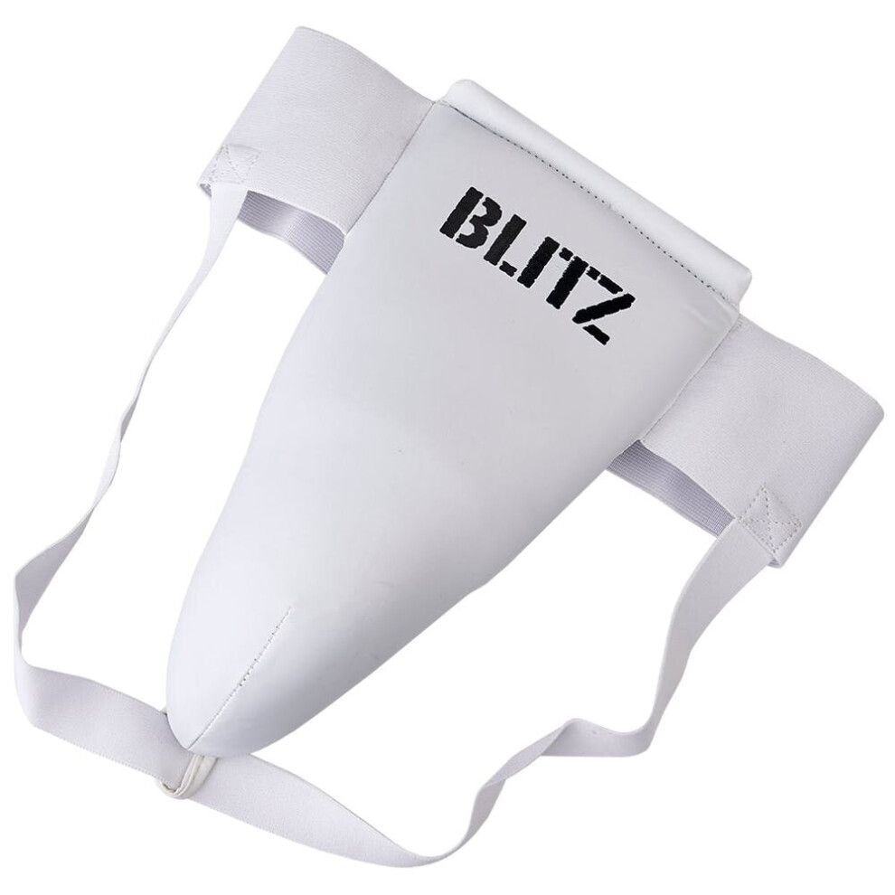 (White, Extra Large) Blitz Sports Deluxe Male Groin Guard