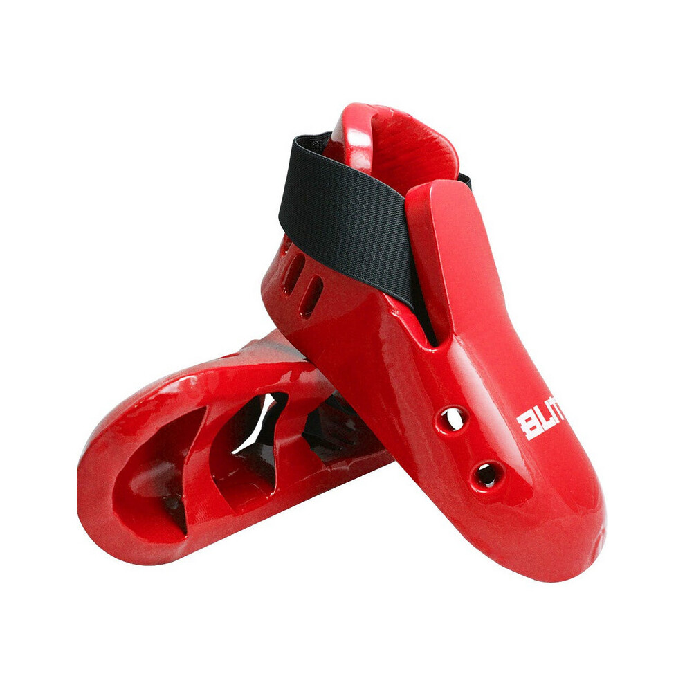 (Red, Small) Blitz Sports Dipped Foam Foot Guards