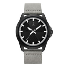 Shengke Women Grey Quartz Watch Leather Strap Creative Lady Wristwatches relogio feminino