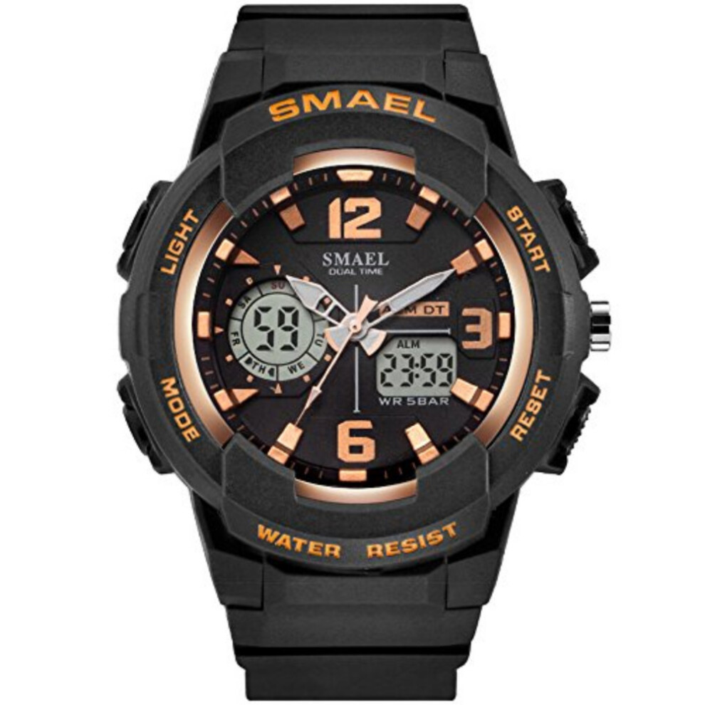 Womens Sport Wrist Watch Quartz Dual Movement with Analog-Digital Display Watches for Women Waterproof Sports Wristwatch-image-OPC-PBTBXSM-NEW