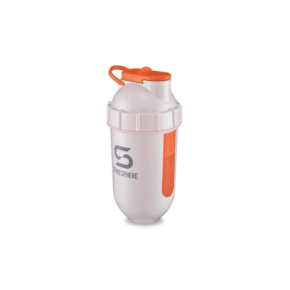 ShakeSphere Tumbler Shaker - White/Orange Window