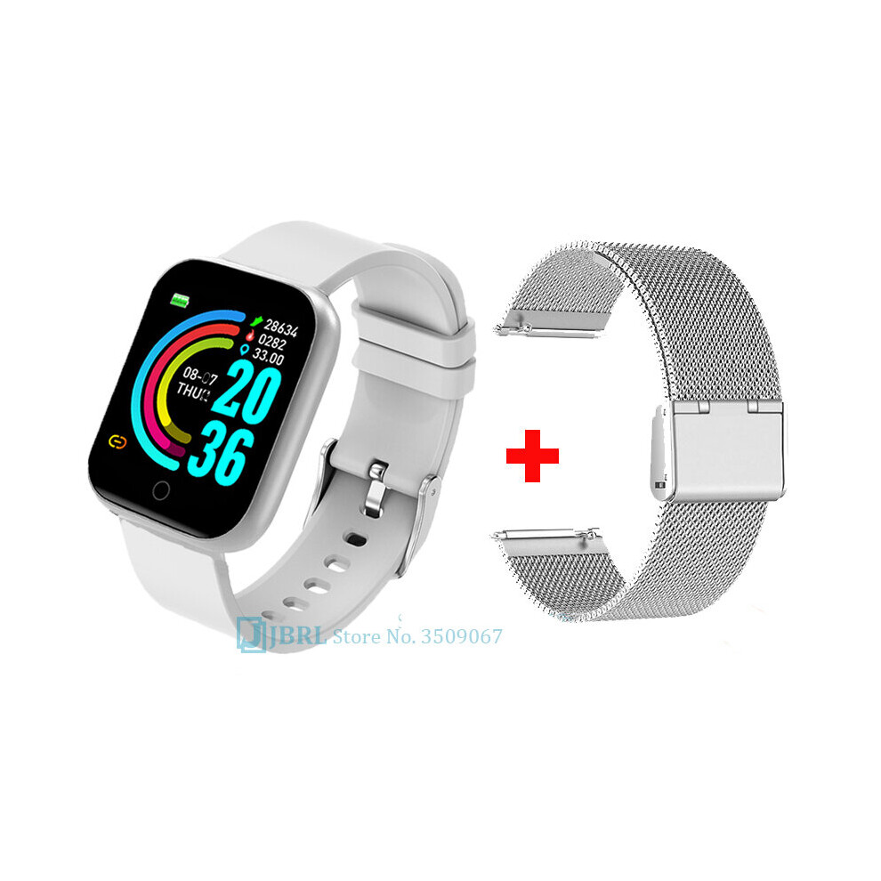 Women's Multicoloured Sport Bracelet Smart Watch Smartwatch Men Smartband Android Ios Waterproof Fitness Tracker Smart Clock Mens