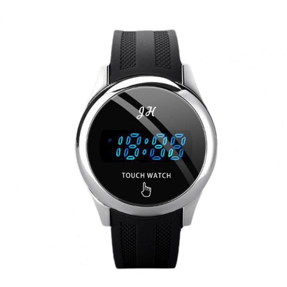 Zsn-2010 Smartwatch Luminous Date Time Month Display Wristband Bluetooth-Compatible Electronic Watch Men Sports Watch Gift Silver 885653489767