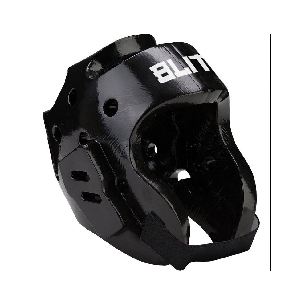 (Black, Medium) Blitz Sports Dipped Foam Hood Head Guard