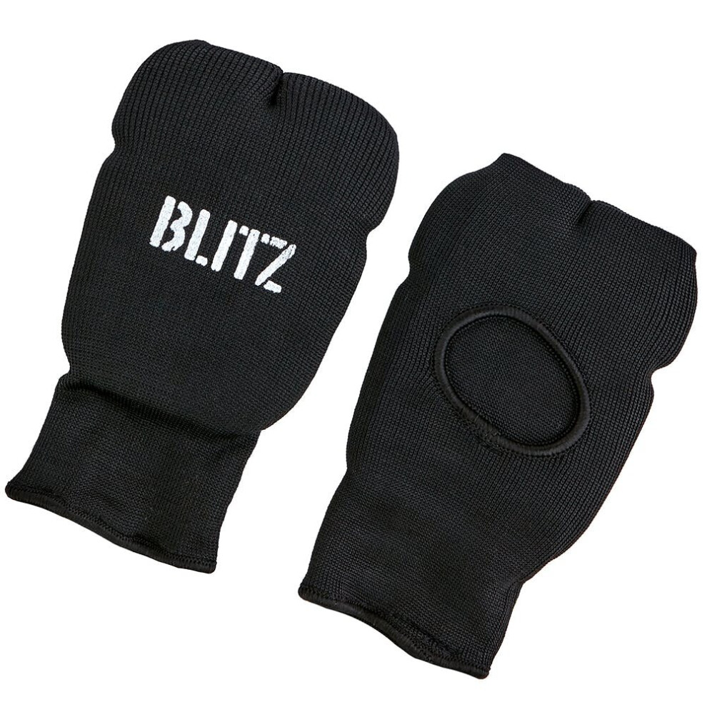 (Black, Junior) Blitz Sports Elastic Hand Pads