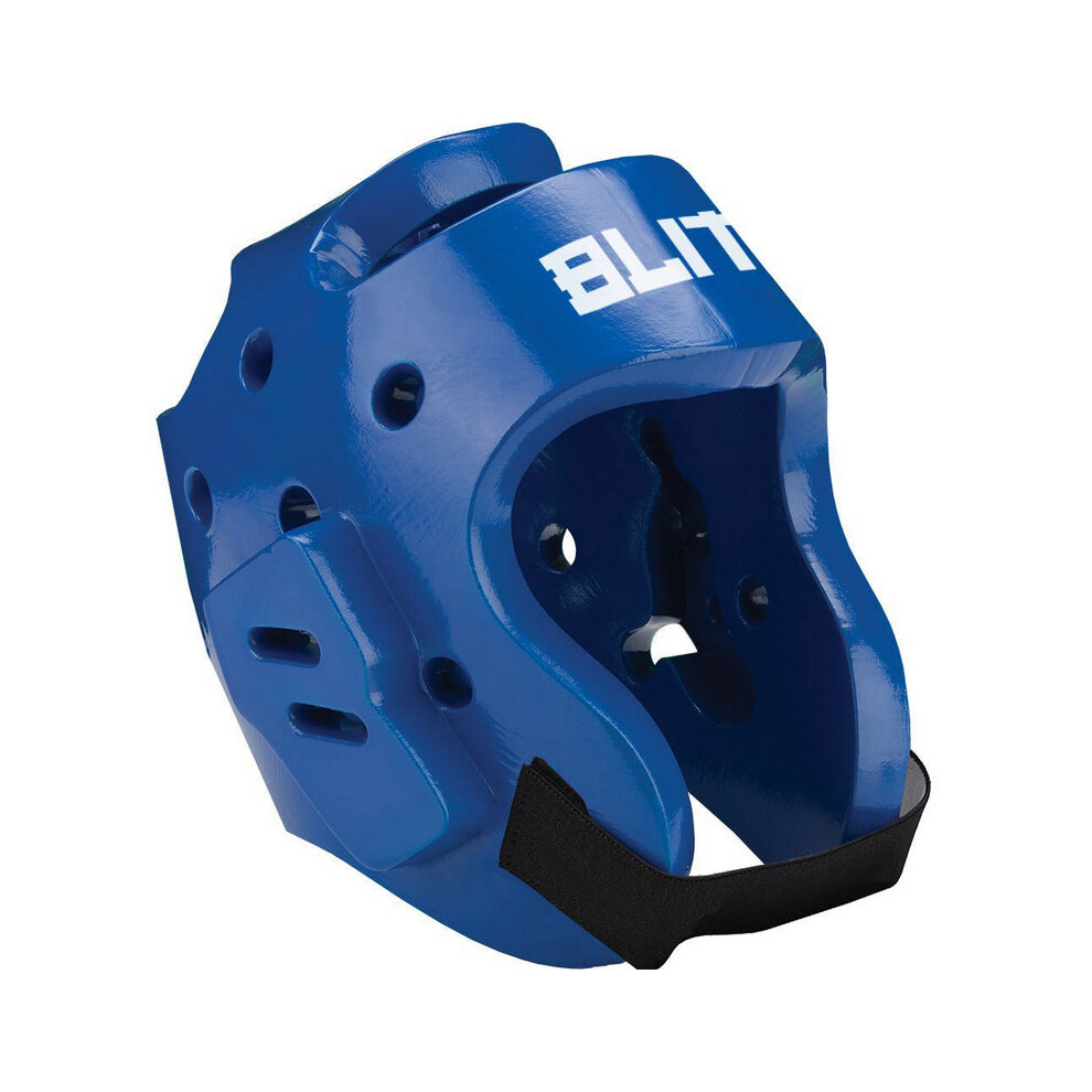 (Blue, Small) Blitz Sports Dipped Foam Hood Head Guard