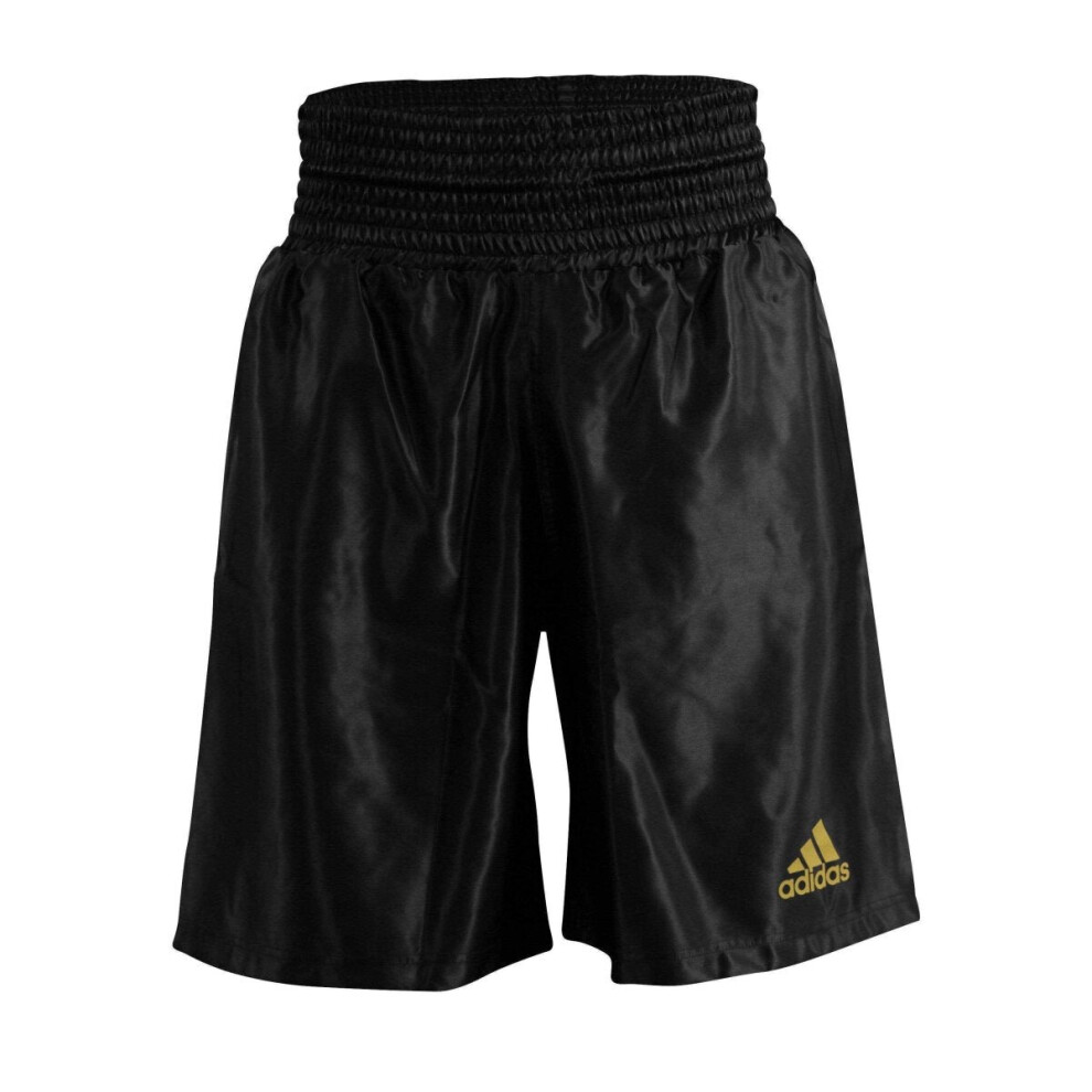 (Black, 2XS) Adidas New Satin Boxing Shorts