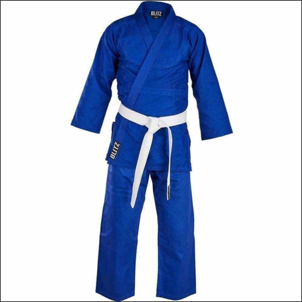 (Blue, 120cm) Blitz Sports Lightweight Student Judo Suit