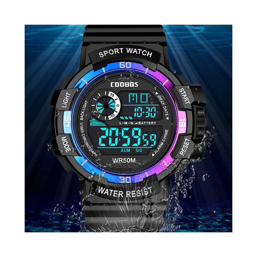 Digital Watches For Men 30M Waterproof Luminous Alarm Wristwatch Multifunction Military Watch Sport Mens Clock reloj hombre-image-OPC-PBTC2RT-NEW