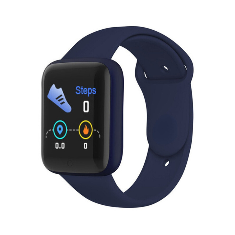 Fitness Kids Digital Watch Y68 Children Smartwatch For Girls Boys Smart Clock Students Waterproof Fitness Tracker Smart-Watch Blue 885653530193