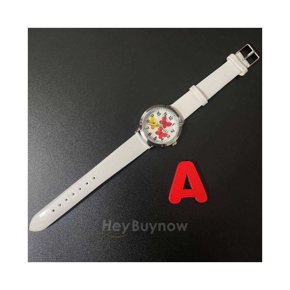 Children's Birthday Gift Wrist Watch Casual Leather Cartoon Luminous Clock Pink Red Girl Watches Montre Enfant-image-OPC-PBTC677-NEW