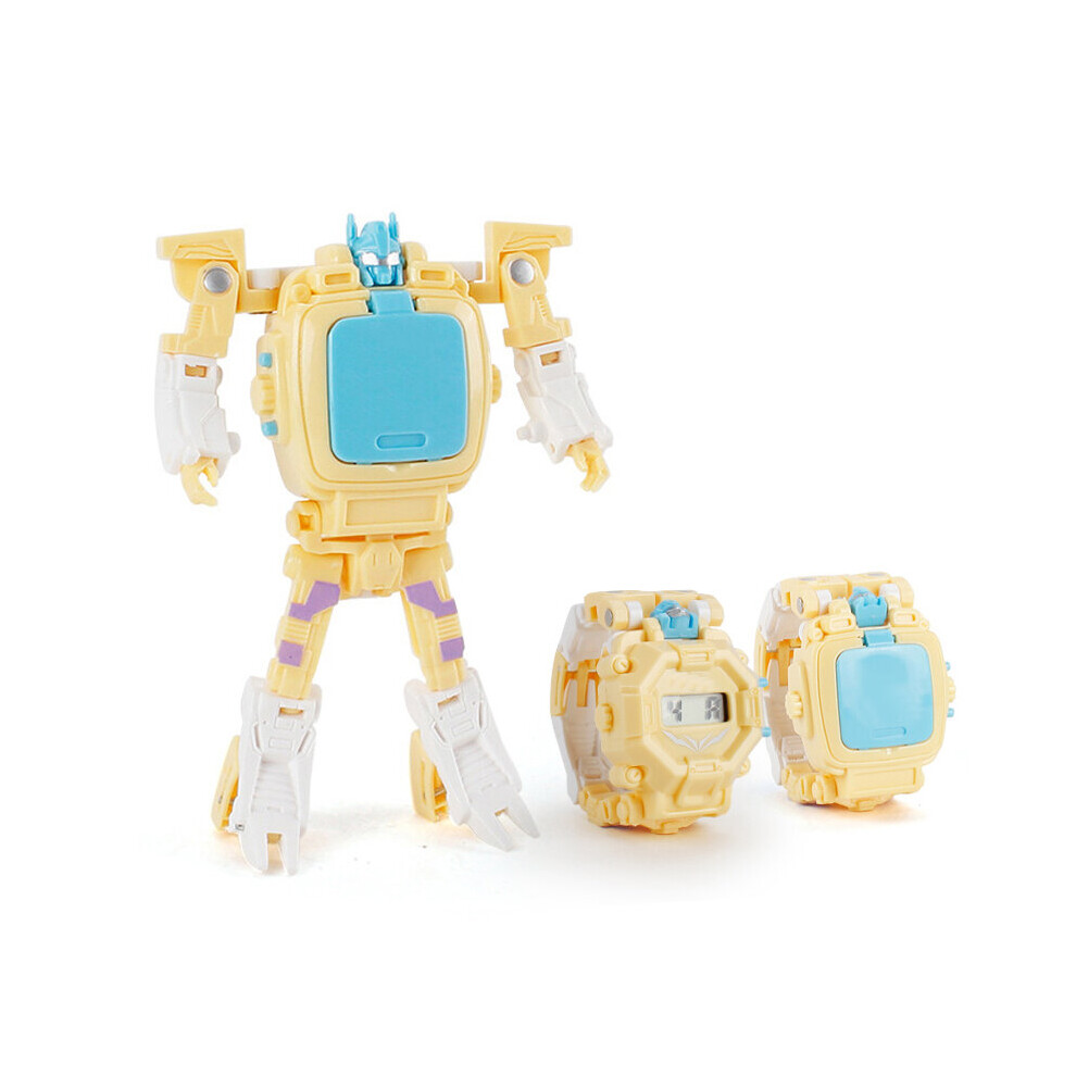 Kids Watch Toy Innovative Cartoon Watch Deformation Robot Electronic Toy Watch Gift Children Watch For Girls Boys 5-15 Years Old-image-OPC-PBTC67B-NEW