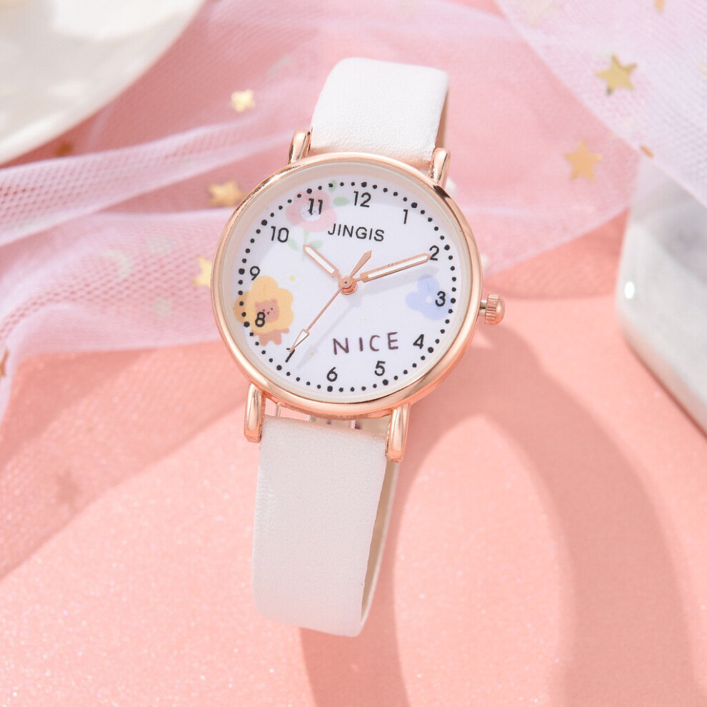 zegarek Kids Watches Children's Wristwatch Cartoon Pattern Quartz Watch Set For Girls Students' Clock relogio-image-OPC-PBTC5DJ-NEW