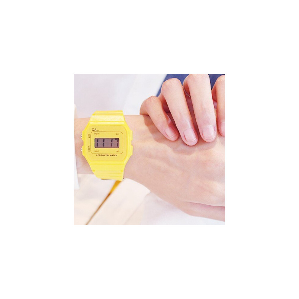 Children's Silicone Watch Digital Green Watch Women Watches Unisex Male Watch Rectangle Children Sport Watches-image-OPC-PBTC5DY-NEW