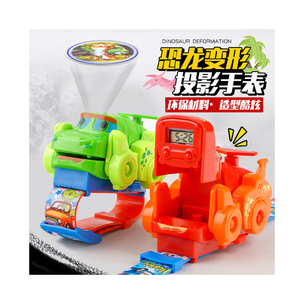 Kids watches Deformation Watch Dinosaur Toys Can Project Children Watch Cartoon Electronic Watch Dragon watches-image-OPC-PBTC755-NEW