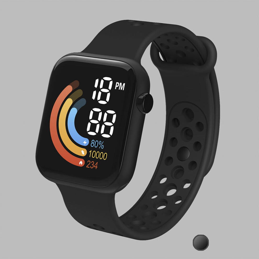Led Display Kids Digital Watch Waterproof Clock Waterproof Smart Watch For Boys Girls Students Electronic Digital Wristwatch Multicoloured 885653541984