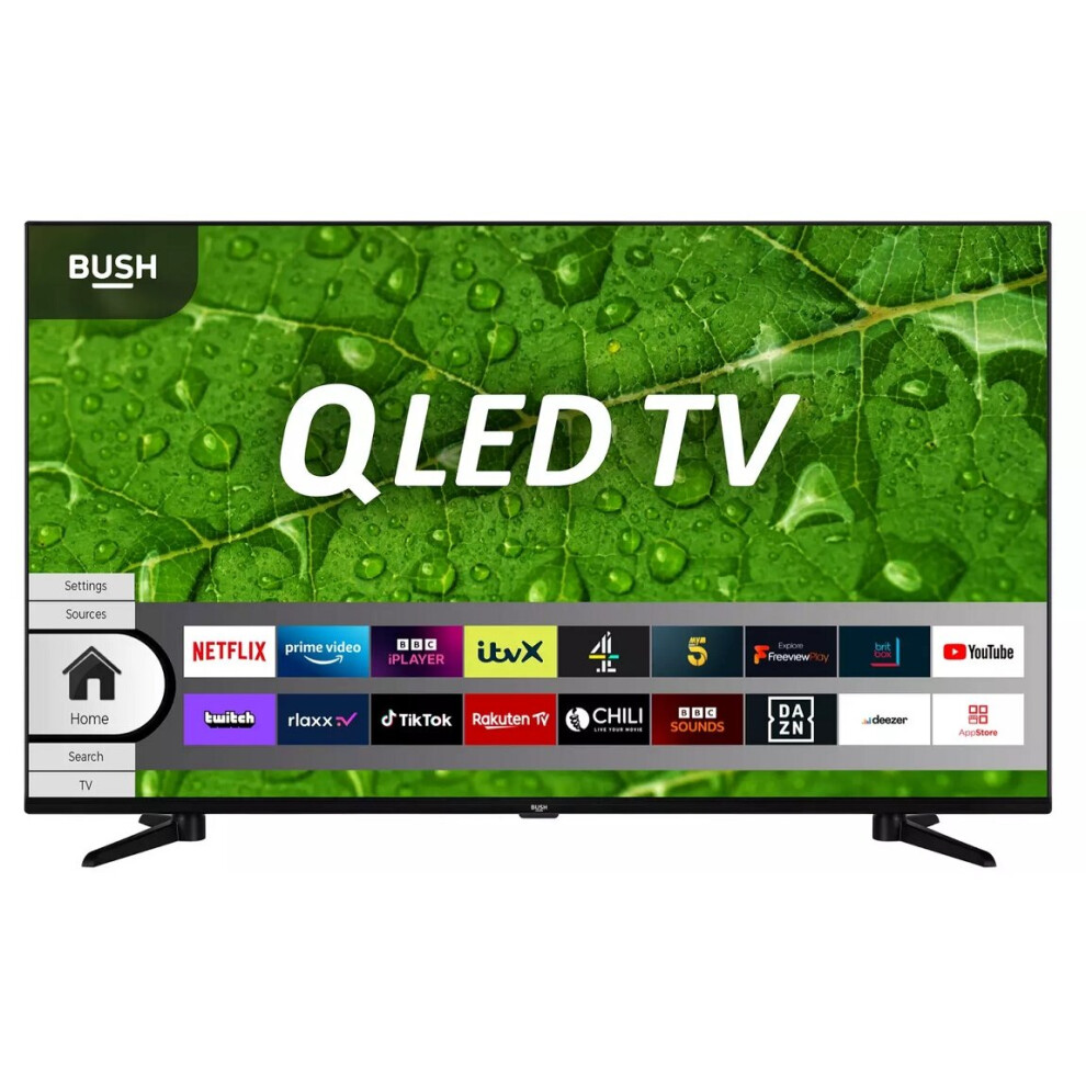 Bush QLED43UHDS 43" Smart 4K Ultra HD HDR QLED TV Freeview Play Dolby Vision