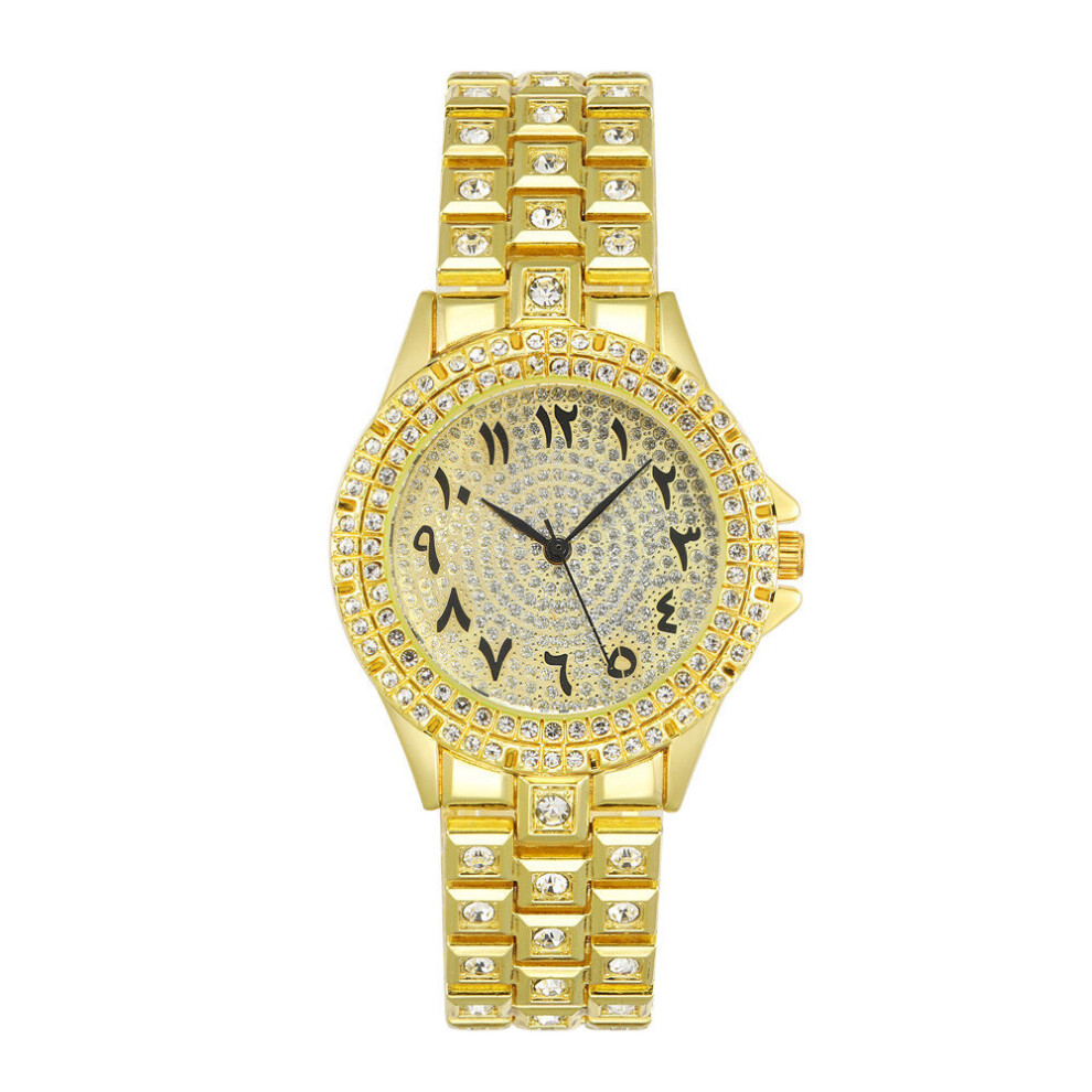 Women Watches Full Starry Sky With Diamonds Digital Ladies Quartz Watch Stainless steel Strap Clock-image-OPC-PBTC8CF-NEW