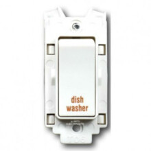 Crabtree 4460/DW Grid Switch 20a DP marked "dish washer"