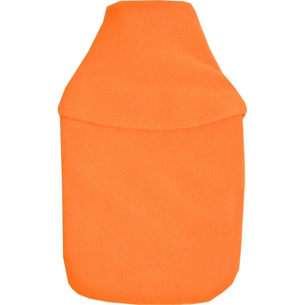 Vagabond Orange Plain Fleece 2L Hot Water Bottle