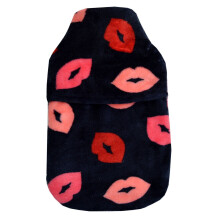 Lips & Kisses Fleece 2L Hot Water Bottle