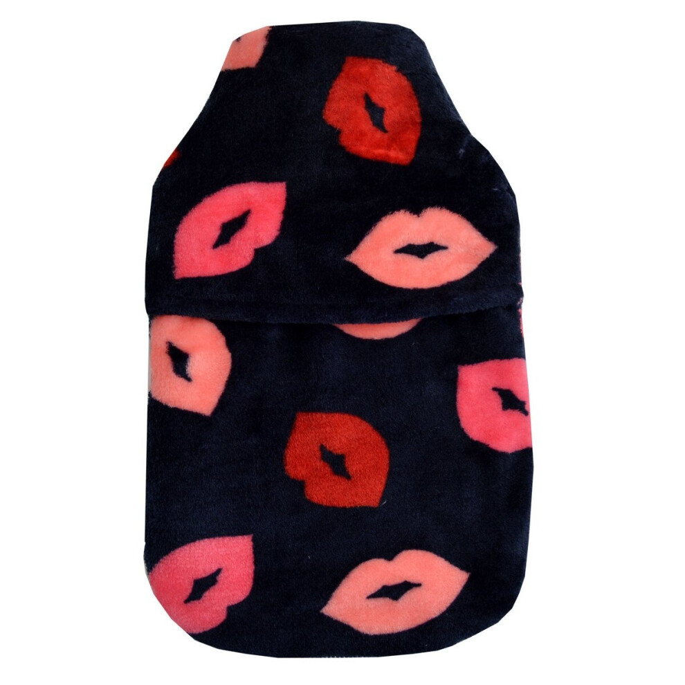 Vagabond Lips & Kisses Fleece 2L Hot Water Bottle