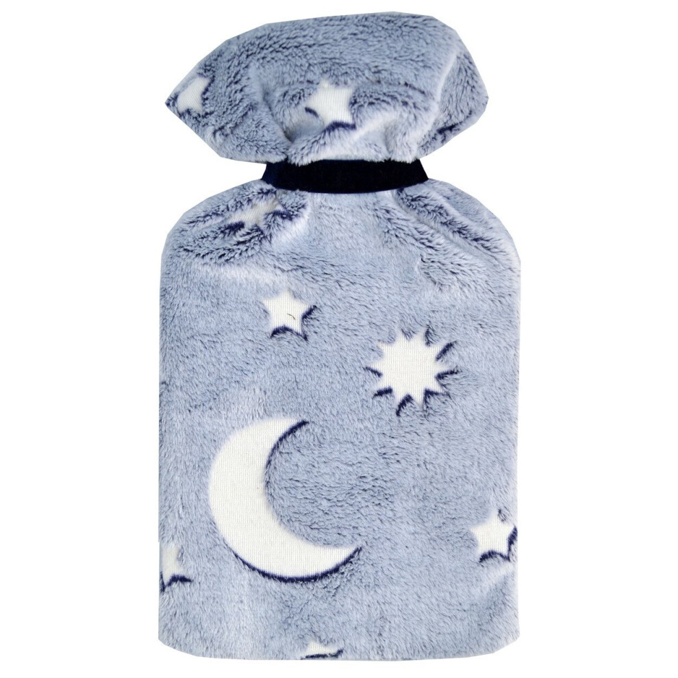 Vagabond Space Blue Glow Fleece 2L Hot Water Bottle