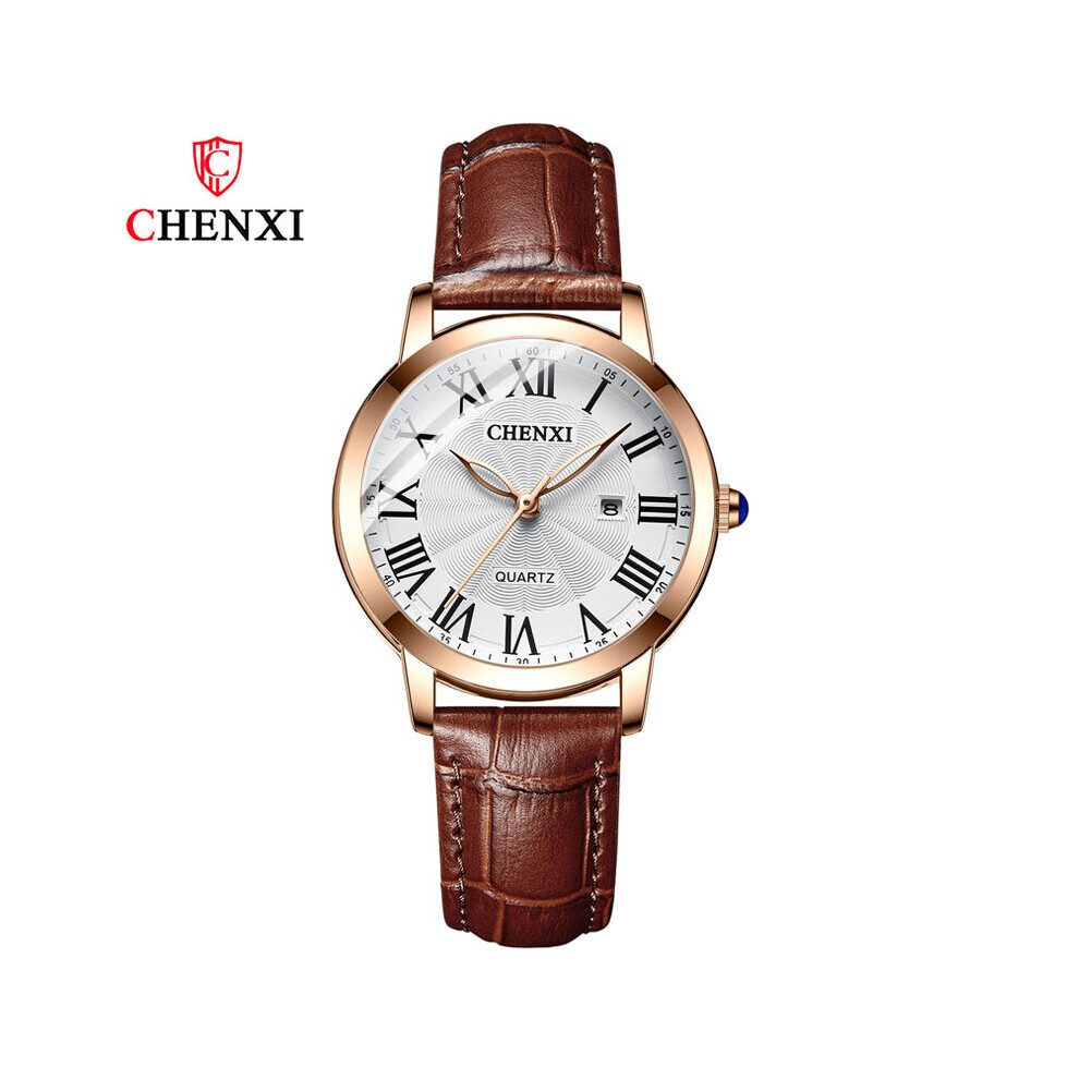 CHENXI Women Casual Watches Leather Quartz Female Clock Waterproof Leather Ladies Watch-image-OPC-PBTCB5Z-NEW