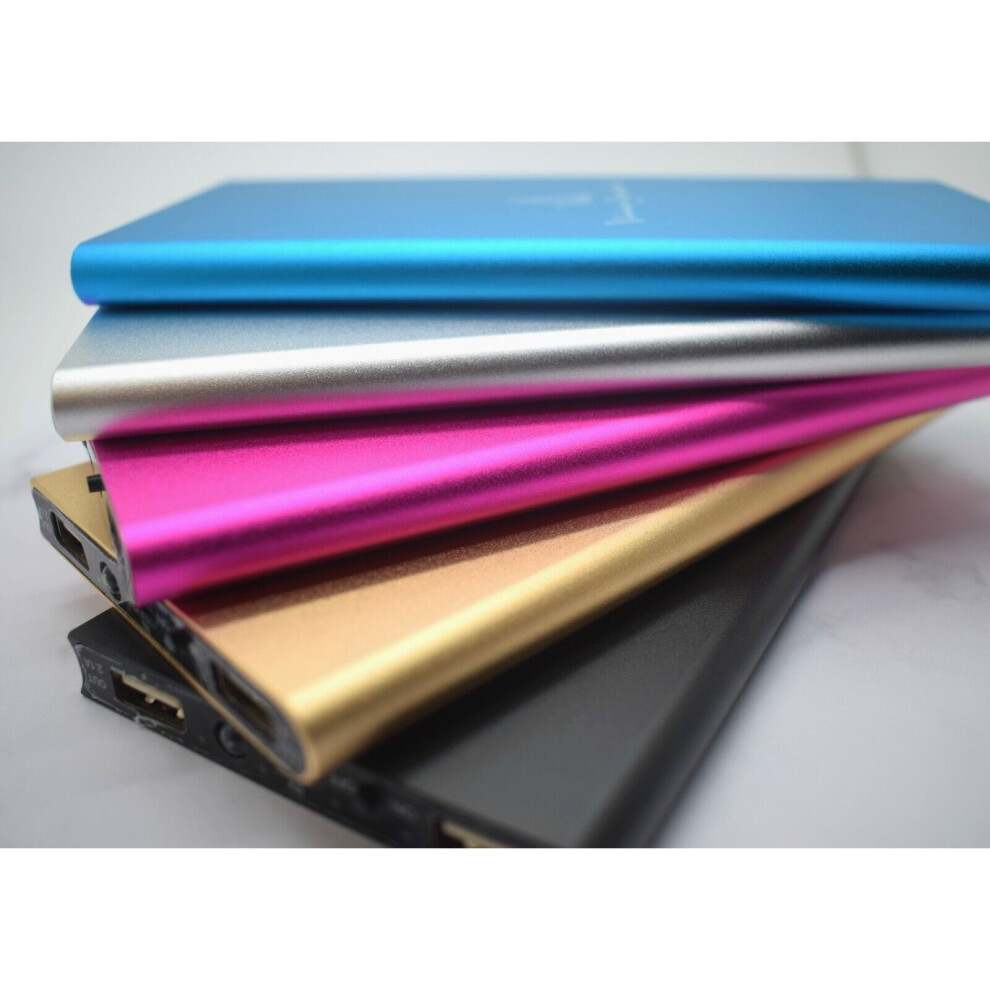(Sliver, 1) Powerbank 10000 Mah Slim Portable Charging Battery 601579563974