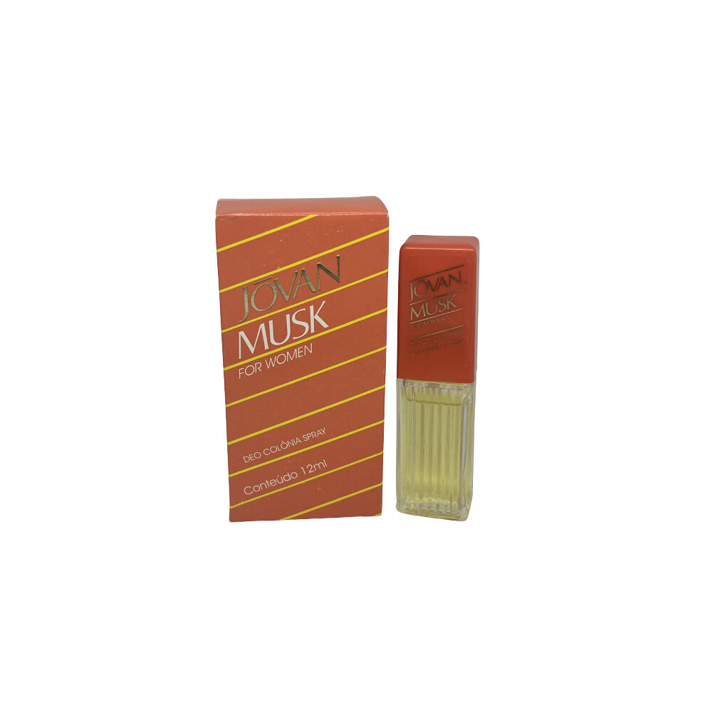 jovan musk for women deo colonia spray 12ml travel size