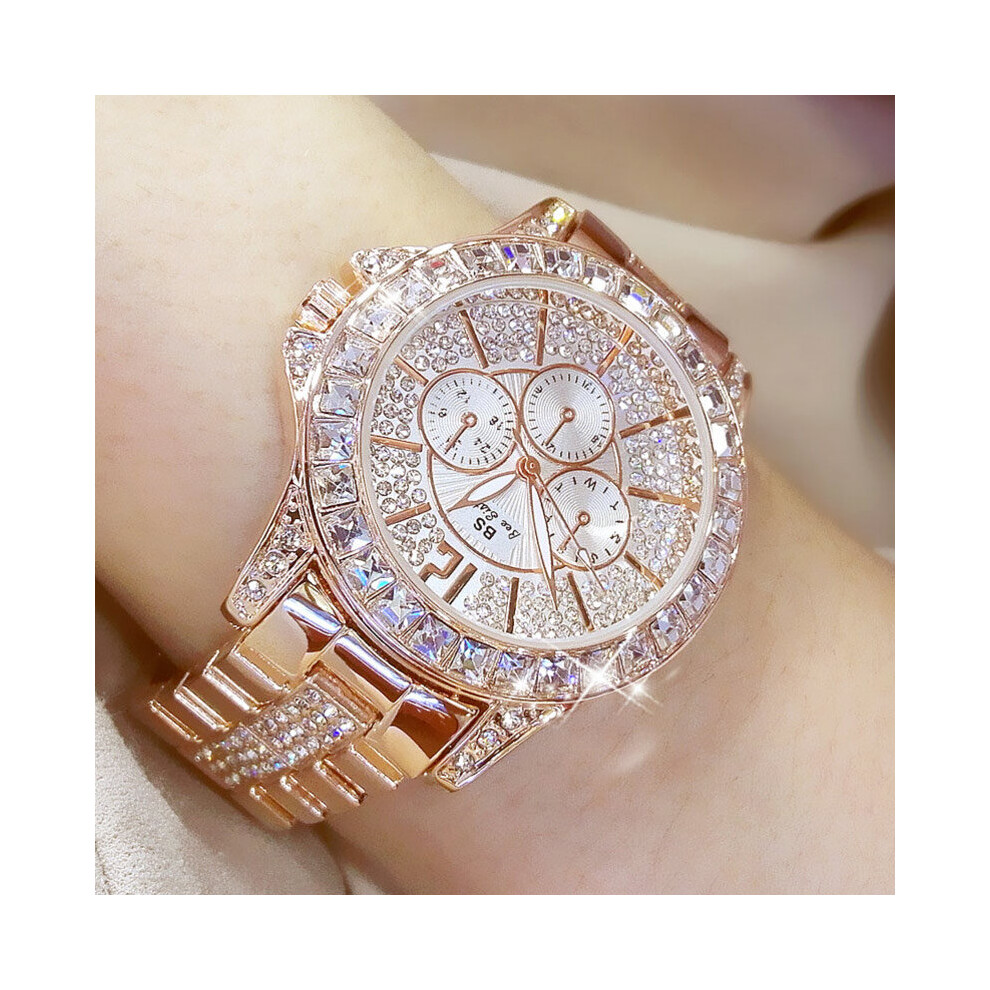 Women Watches Quartz Diamond Watch Top Wristwatch Watch Ladies Crystal Jewelry Rose Watch