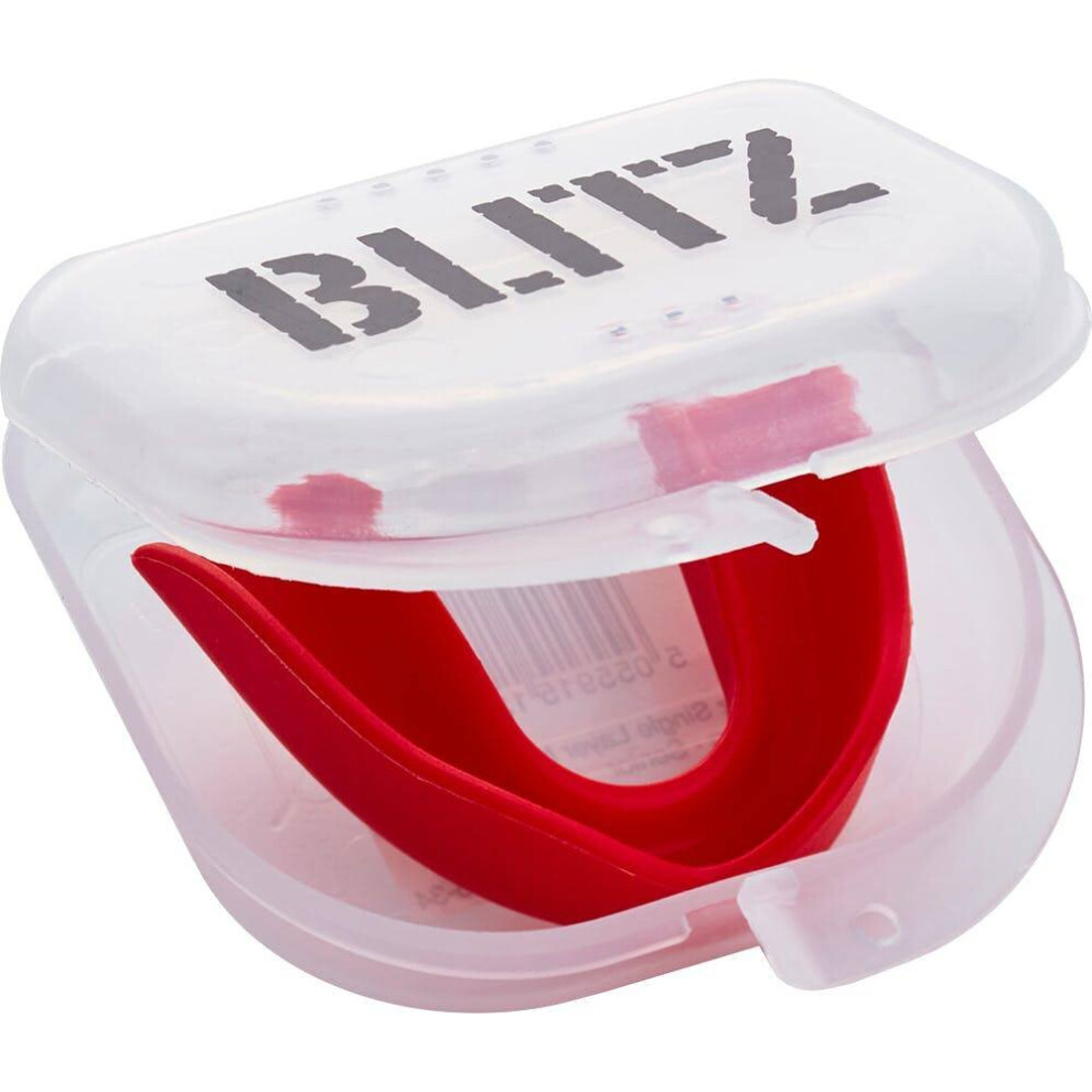 (Blue, Junior) Blitz Single Layer Mouth Guard